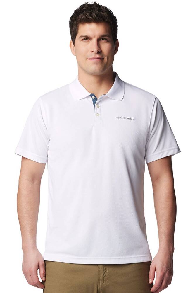 Erkek Utılızer Kısa Kollu Polo Tişört AM0126_100 Beyaz 