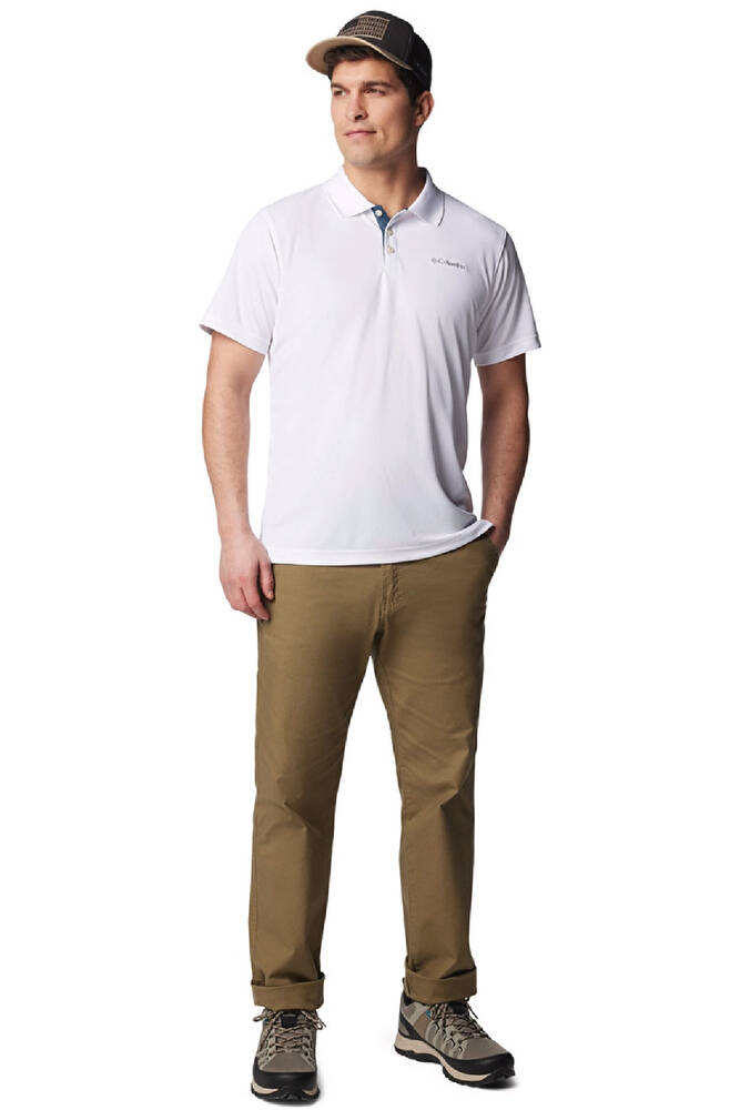 Erkek Utılızer Kısa Kollu Polo Tişört AM0126_100 Beyaz 