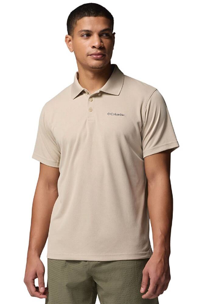 Erkek Utılızer Kısa Kollu Polo Tişört AM0126_271 Bej 