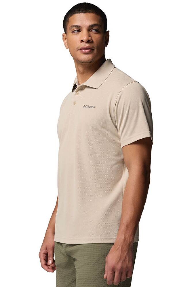 Erkek Utılızer Kısa Kollu Polo Tişört AM0126_271 Bej 