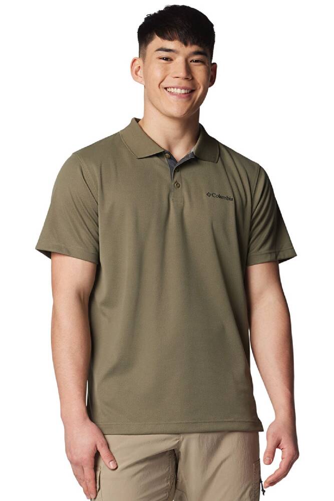 Erkek Utılızer Kısa Kollu Polo Tişört AM0126_397 Yeşil 