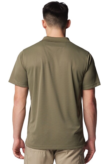 Erkek Utılızer Kısa Kollu Polo Tişört AM0126_397 Yeşil (2)