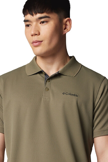 Erkek Utılızer Kısa Kollu Polo Tişört AM0126_397 Yeşil - Thumbnail