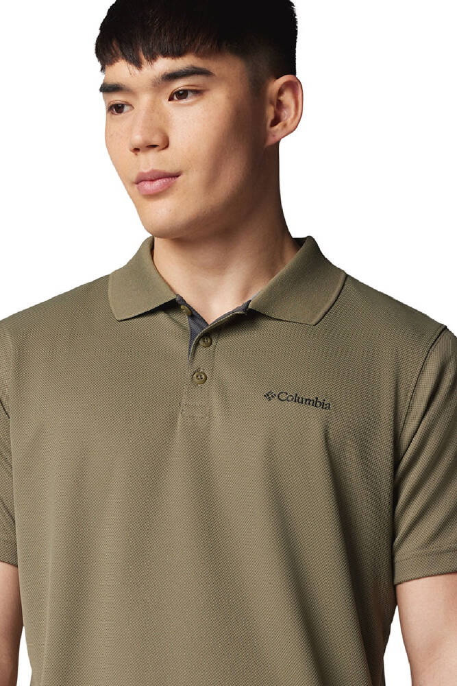 Erkek Utılızer Kısa Kollu Polo Tişört AM0126_397 Yeşil 