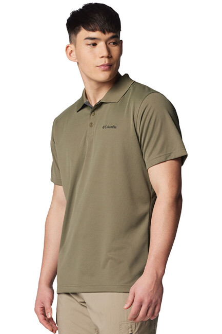 Erkek Utılızer Kısa Kollu Polo Tişört AM0126_397 Yeşil - Thumbnail