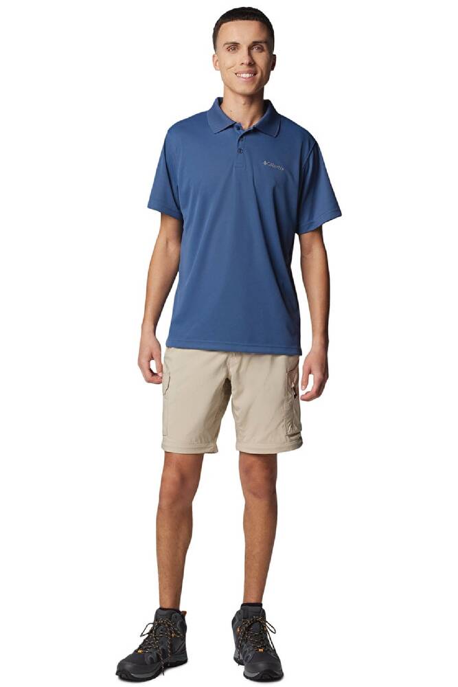 Erkek Utılızer Kısa Kollu Polo Tişört AM0126_478 Mavi 