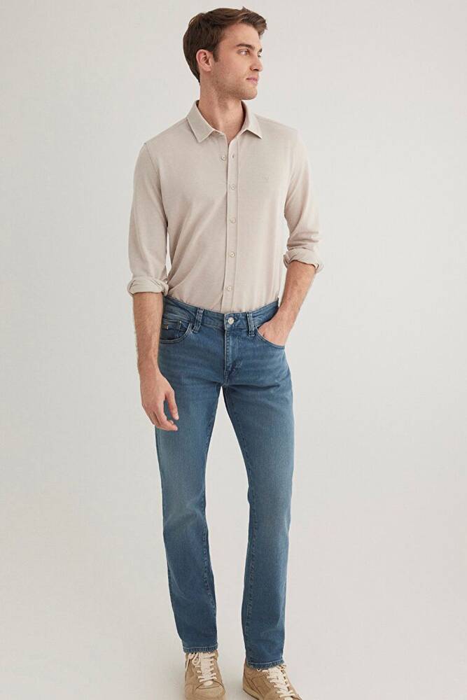 Erkek Uzun Kol Gömlek 0210294-70145 Bej 