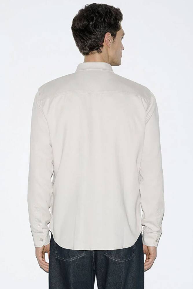 Erkek Uzun Kol Gömlek 0210818-70134 Bej 