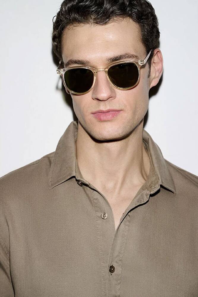 Erkek Uzun Kol Gömlek 0210818-83866 Kahve 