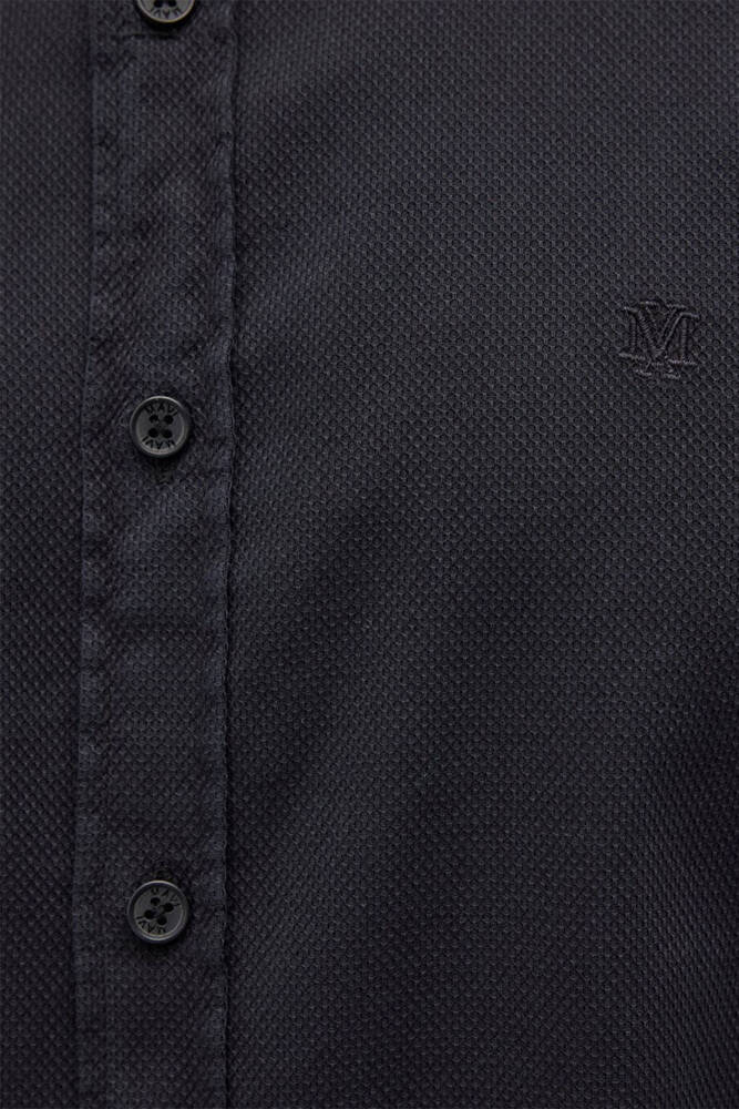 Erkek Uzun Kol Gömlek 0211091-900 Siyah 