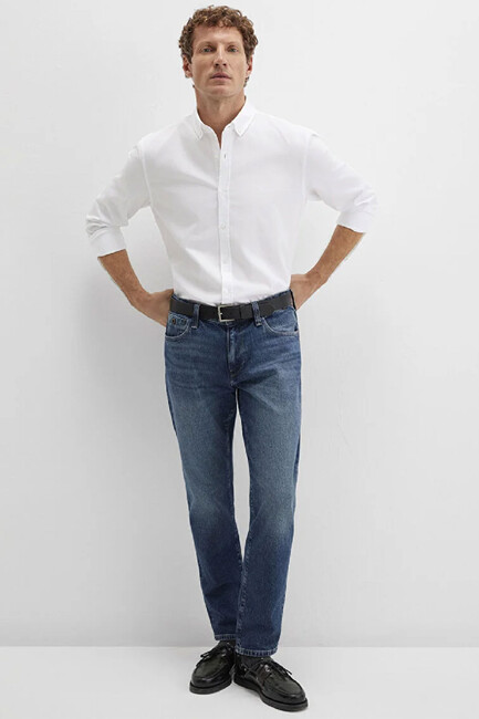 Erkek Uzun Kol Gömlek 0211192-620 Beyaz (2)