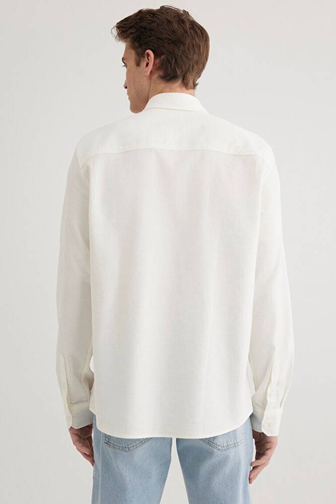 Erkek Uzun Kol Gömlek 0211424-70057 Beyaz 