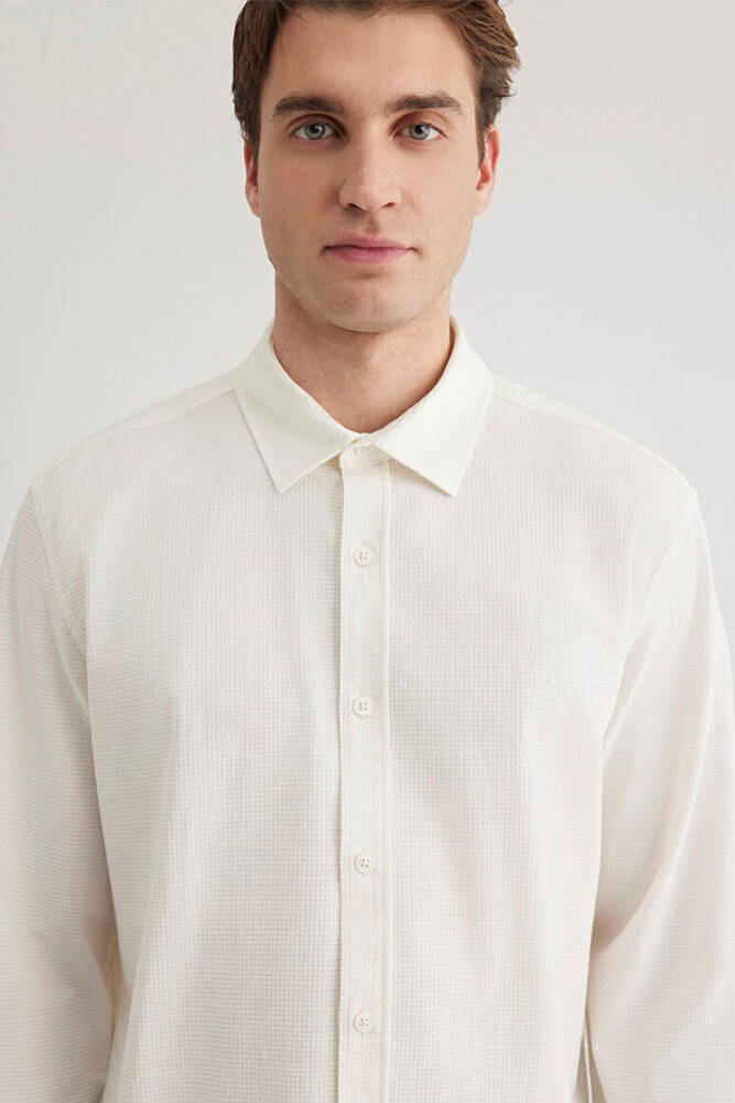 Erkek Uzun Kol Gömlek 0211424-70057 Beyaz 