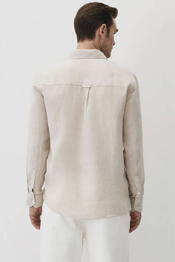 Erkek Uzun Kol Gömlek 0211466-70134 Bej 