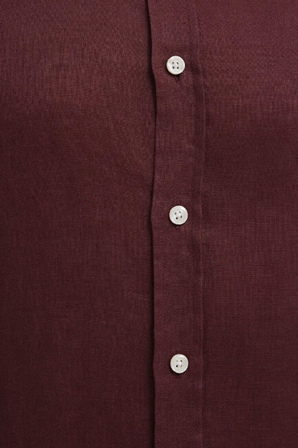 Erkek Uzun Kol Gömlek 0211466-70396 Kırmızı - Thumbnail