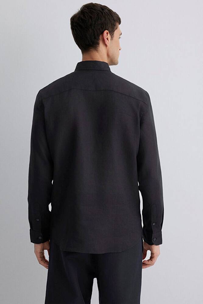 Erkek Uzun Kol Gömlek 0211466-900 Siyah 