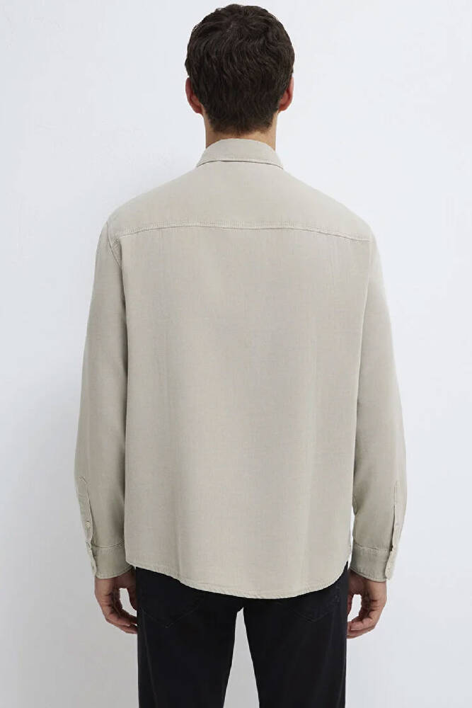 Erkek Uzun Kol Gömlek 0211482-70333 Bej 