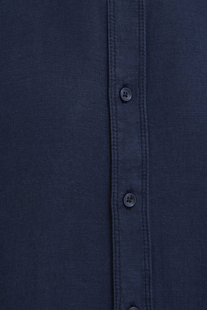 Erkek Uzun Kol Gömlek 0211482-70490 Lacivert 