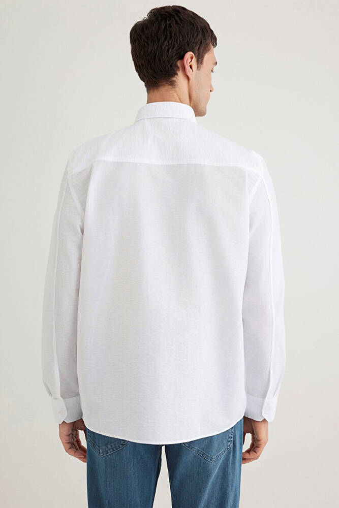 Erkek Uzun Kol Gömlek 0211527-620 Beyaz 