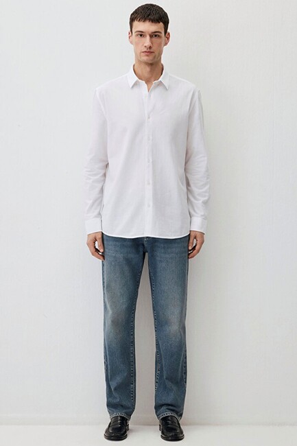 Erkek Uzun Kol Gömlek 0211554-620 Beyaz (2)