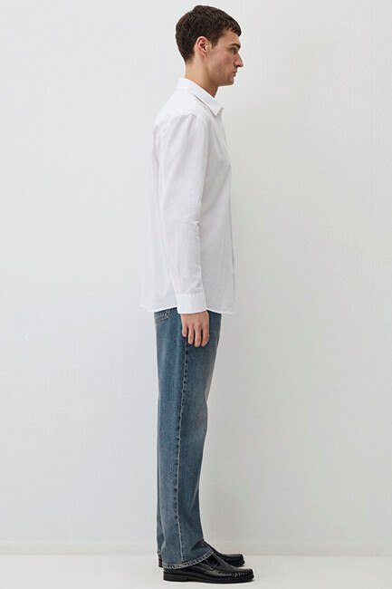Erkek Uzun Kol Gömlek 0211554-620 Beyaz - Thumbnail