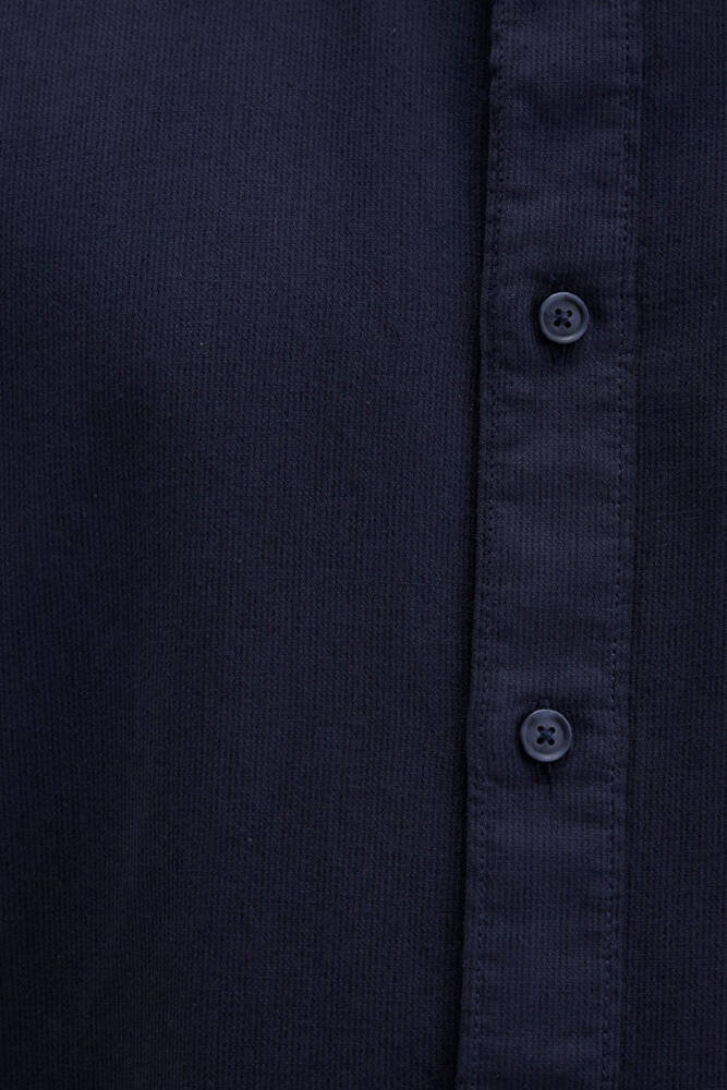 Erkek Uzun Kol Gömlek 0211641-82183 Lacivert 