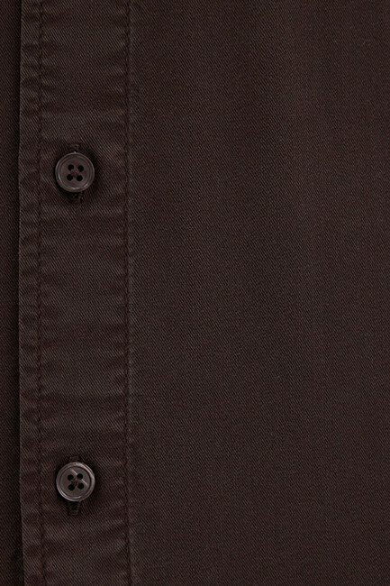 Erkek Uzun Kol Gömlek 0211647-70219 Kahve - Thumbnail