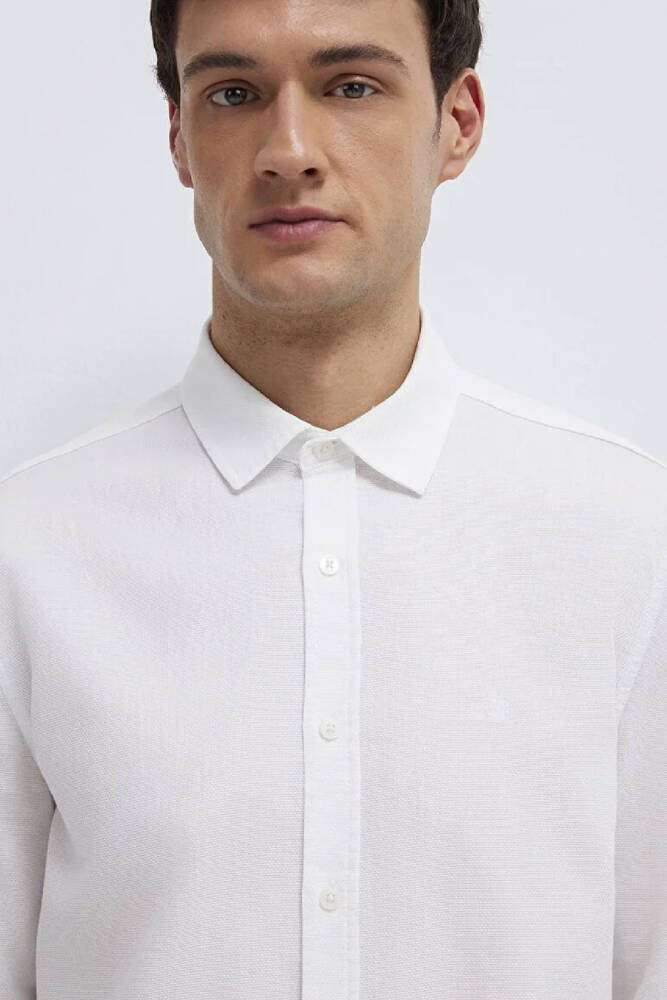 Erkek Uzun Kol Gömlek 0211656-620 Beyaz 