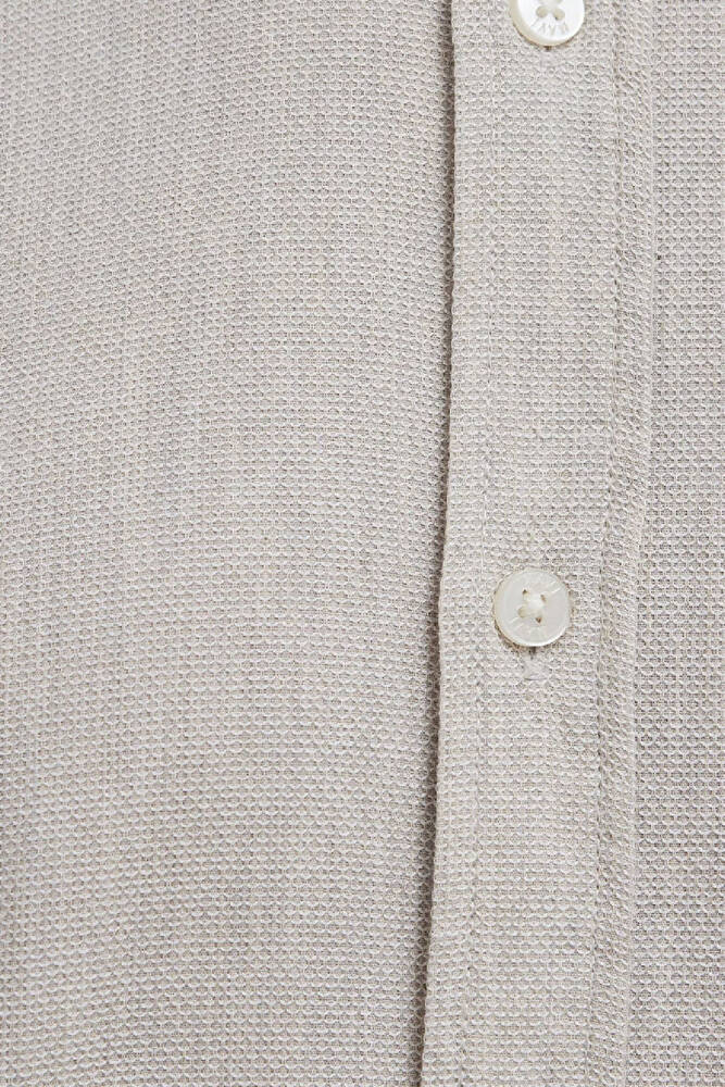 Erkek Uzun Kol Gömlek 0211656-70145 Bej 