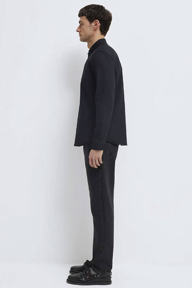 Erkek Uzun Kol Gömlek 0211656-900 Siyah 