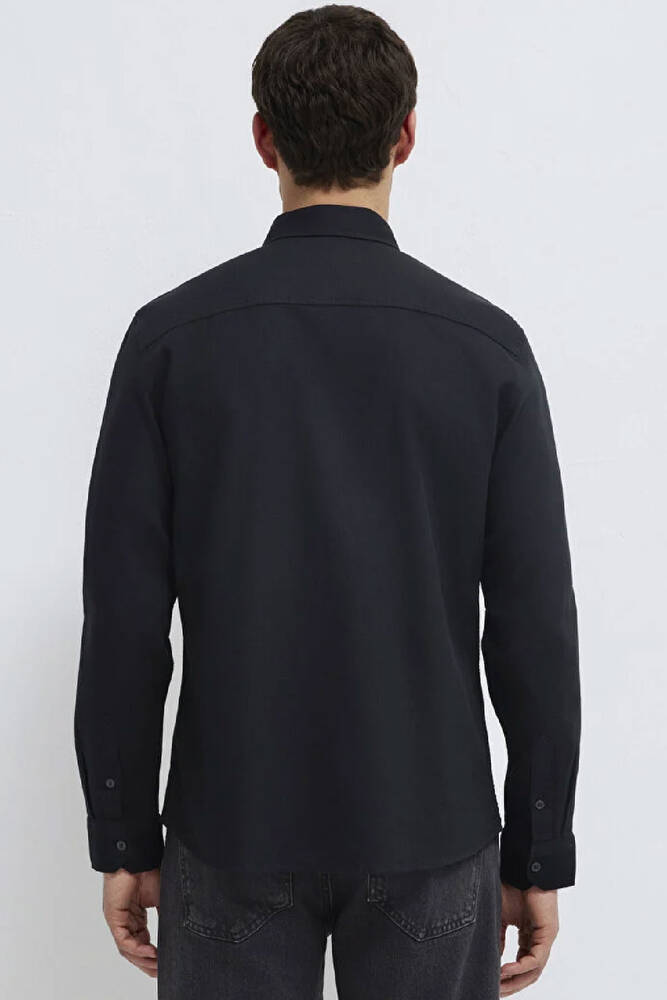 Erkek Uzun Kol Gömlek 0211656-900 Siyah 
