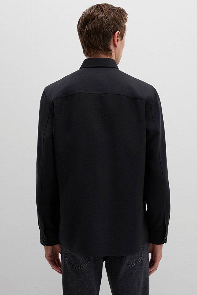 Erkek Uzun Kol Gömlek 0211659-900 Siyah 