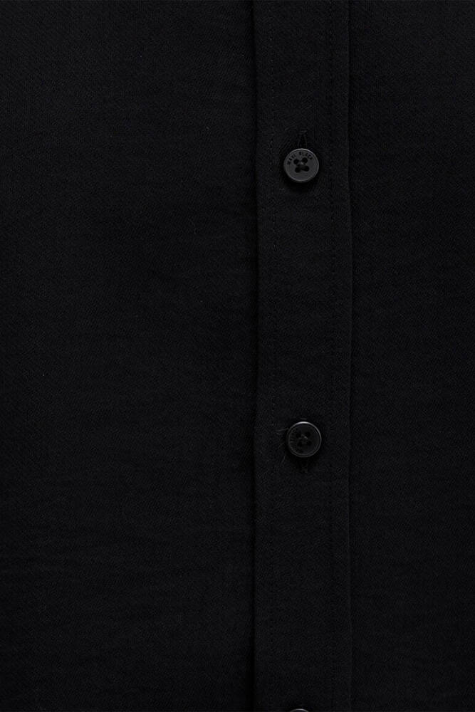 Erkek Uzun Kol Gömlek 0211659-900 Siyah 