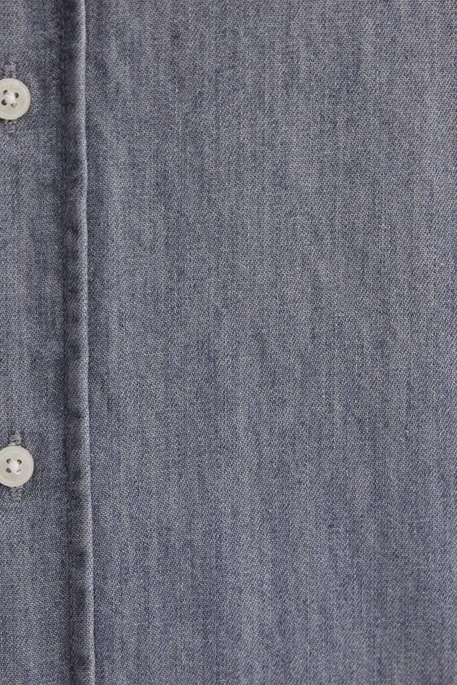 Erkek Uzun Kol Gömlek 0211765-89892 Gri 