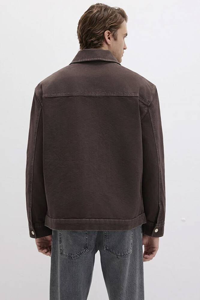 Erkek Uzun Kol Gömlek 0211779-70219 Kahve 