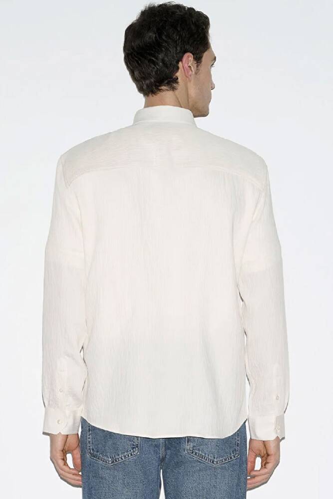Erkek Uzun Kol Gömlek 0211829-70057 Ekru 