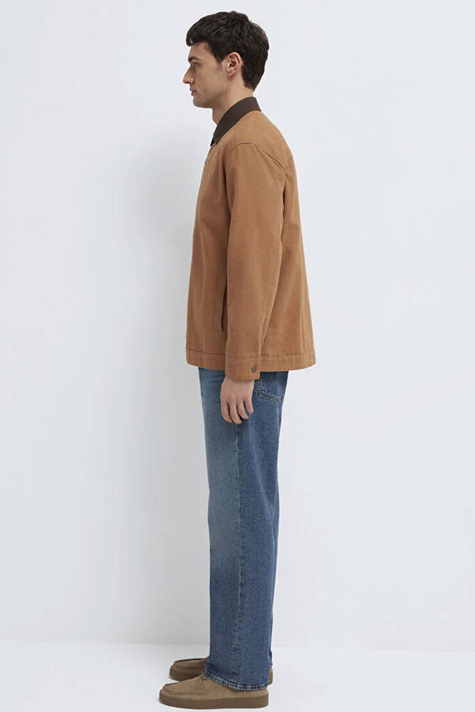 Erkek Uzun Kol Gömlek 0211900-91393 Kahve 