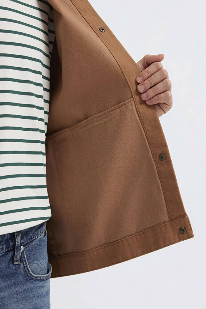 Erkek Uzun Kol Gömlek 0211900-91393 Kahve 