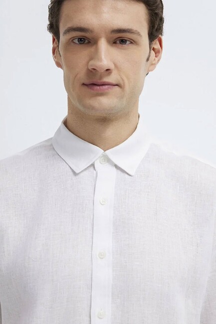 Erkek Uzun Kol Gömlek 0211909-620 Beyaz - Thumbnail