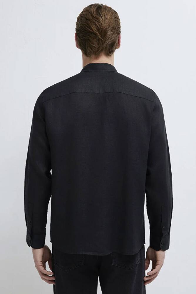 Erkek Uzun Kol Gömlek 0211909-900 Siyah 