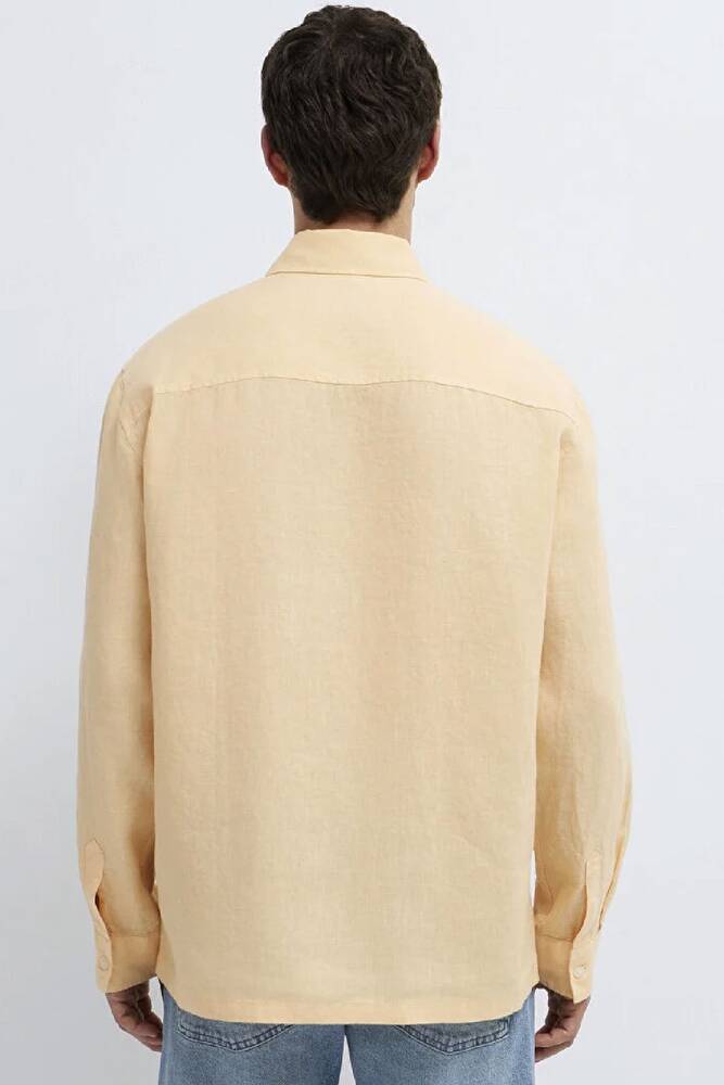 Erkek Uzun Kol Gömlek 0211957-71157 Turuncu 