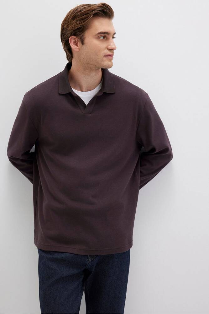 Erkek Uzun Kol Penye 0613114-89103 Kahve 