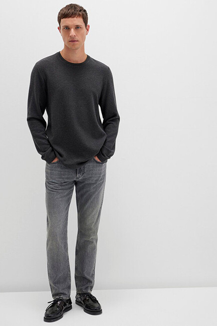 Erkek Uzun Kol Penye 064622-26834 Gri (2)