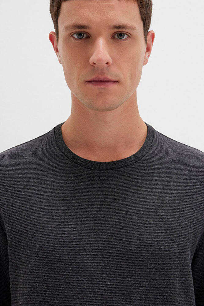 Erkek Uzun Kol Penye 064622-26834 Gri 