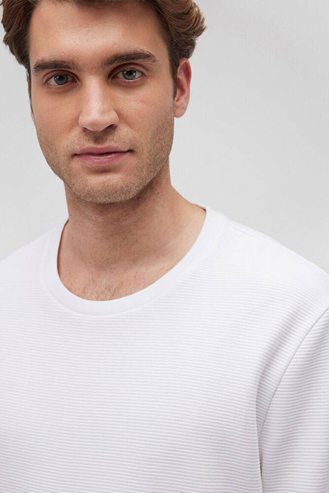 Erkek Uzun Kol Tişört 064622-20454 Beyaz 