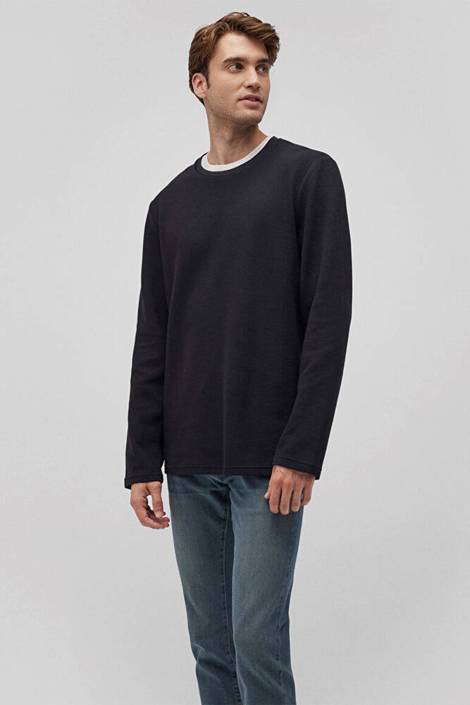 Erkek Uzun Kol Tişört 064622-21842 Siyah 