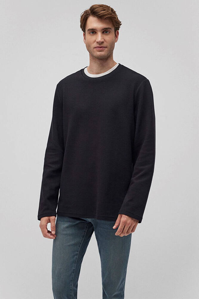 Erkek Uzun Kol Tişört 064622-21842 Siyah 