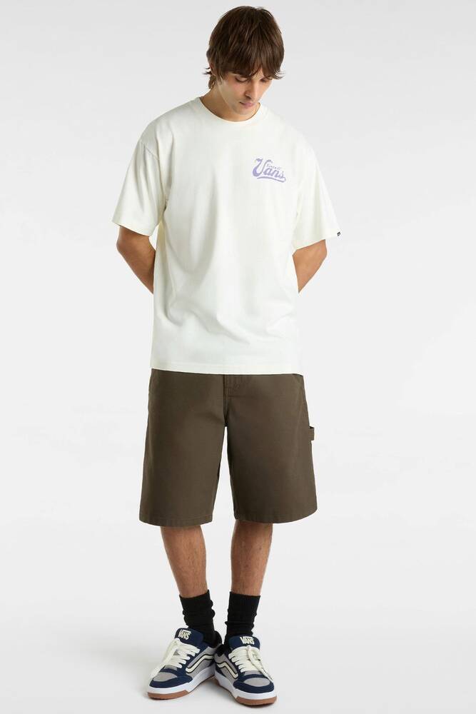 Erkek Waffle Stomp Loose Tişört VN000NTWFS81 Ekru 