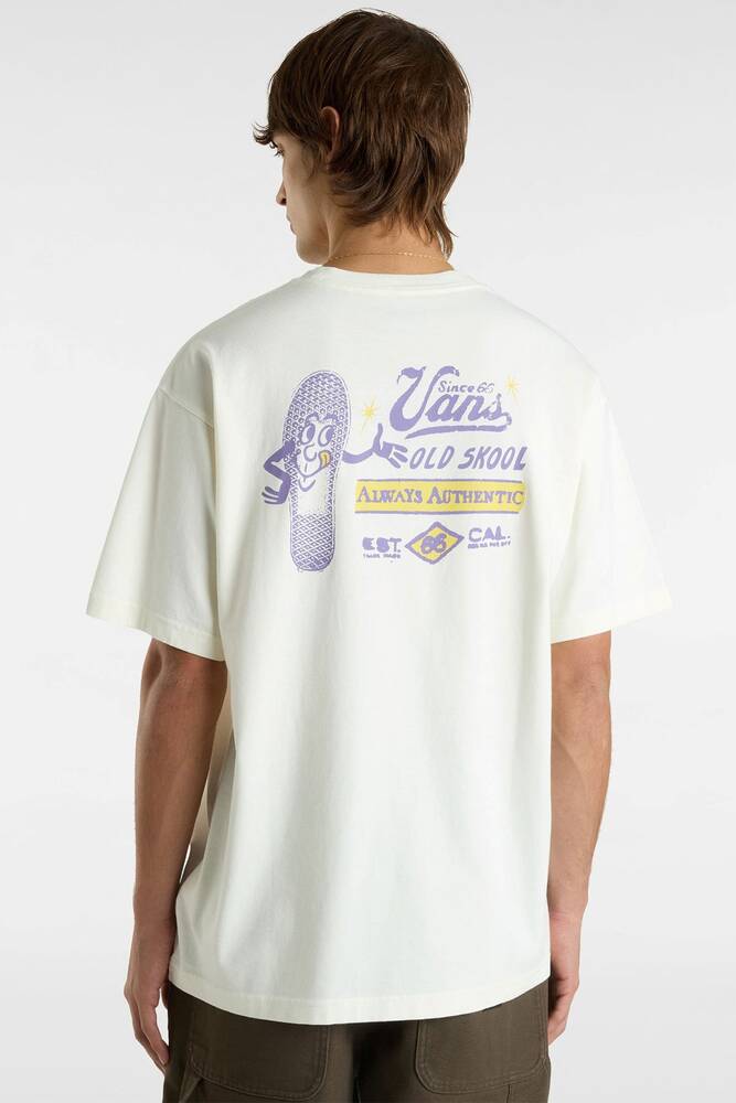 Erkek Waffle Stomp Loose Tişört VN000NTWFS81 Ekru 