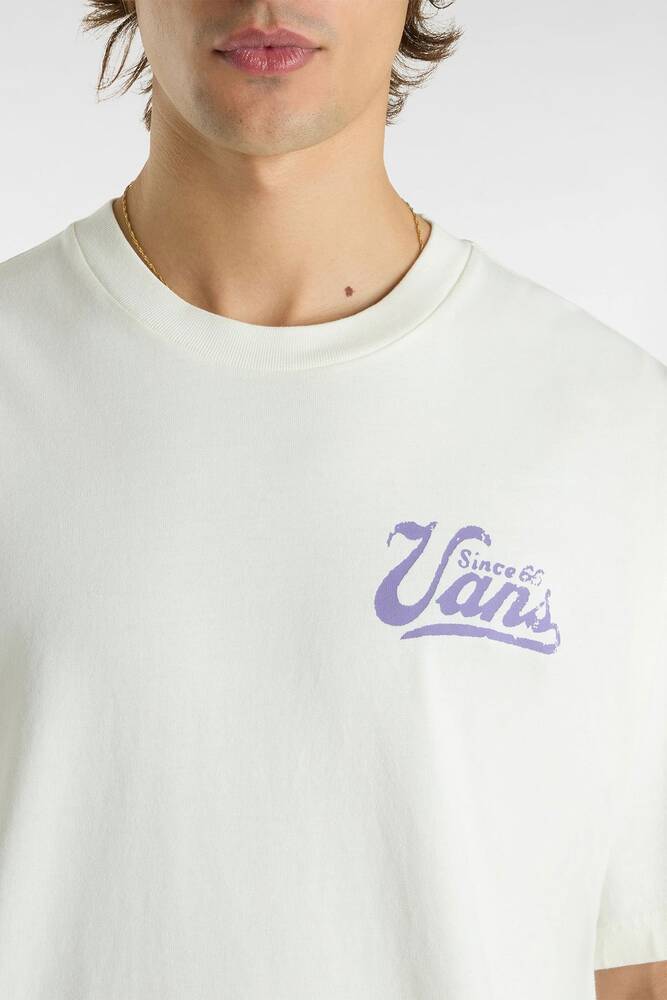 Erkek Waffle Stomp Loose Tişört VN000NTWFS81 Ekru 